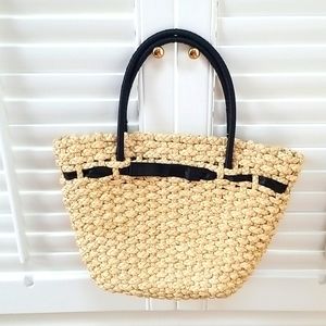 ⭐  LAST CHANCE $ALE! Woven Straw & Ribbon Handbag